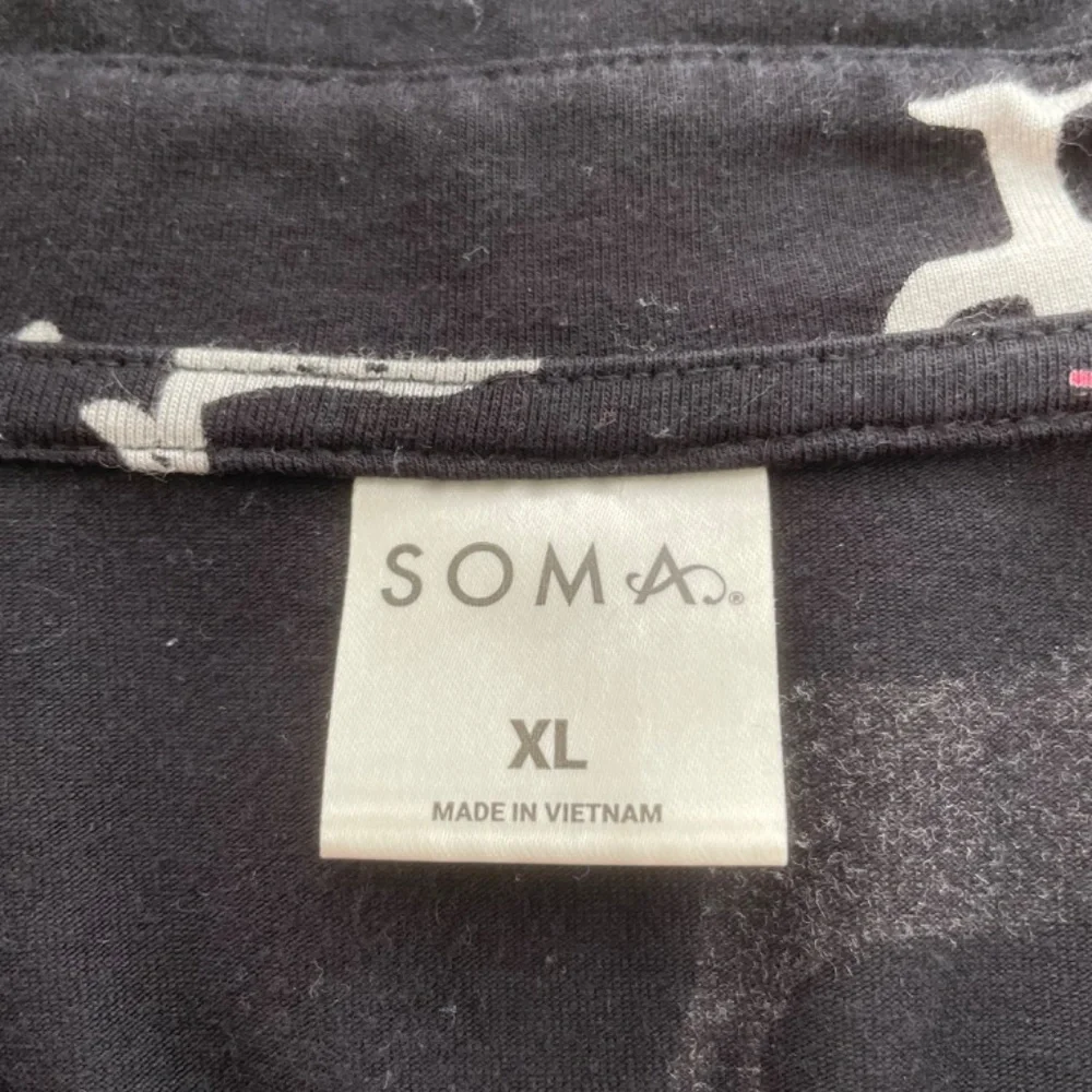 SOMA Women’s Size XL Button Up Long Sleeve Pajama Top